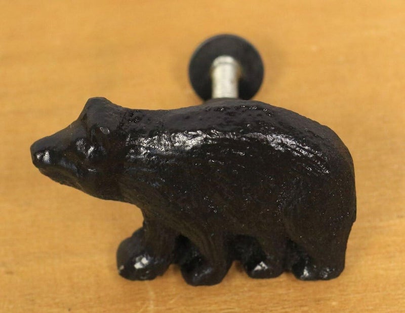 Marco Rustic Black Bear Drawer Pulls (Set of 4 Knobs) - Image 2